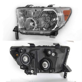 AKKON - Fits 2007-2013 Tundra Pickup / 2008-2017 Sequoia SUV OE Style Headlight Driver Left Side