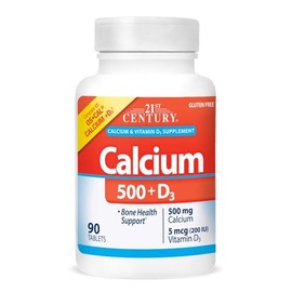 21st Century Calcium 500 + D3 500 Mg/200 Iu 90 Cplts by 21st Century Healthcare