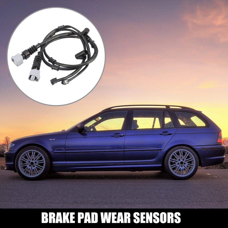 X AUTOHAUX Car Rear Brake Pad Abrasion Sensor 2 Pin