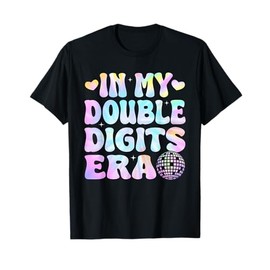 In My Double Digits Era Retro Tie Dye 10th Birthday Girl T-Shirt