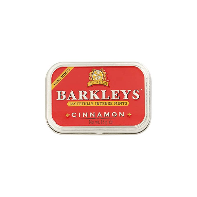Barkleys Mints Sugar Free Cinnamon Intense Mints Tins (Pack of
