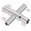 HAUTMEC 4 Way Sillcock Water Key Set 2 Pack, 1/4",