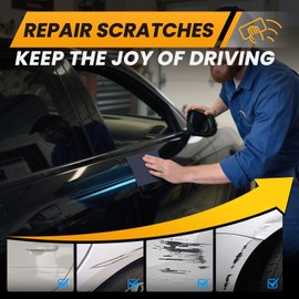 NASILOOP Upgrade Nano Sparkle Cloth Car Scratch Remover, 2025 New Nano Sparkle Cloth and Scratch Remover for Vehicles, Easily Repair Car Paint Scratch, Water Spots