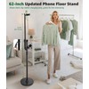 Arsoer Overhead Phone Mount, Phone Floor Stand with Extension Arm
