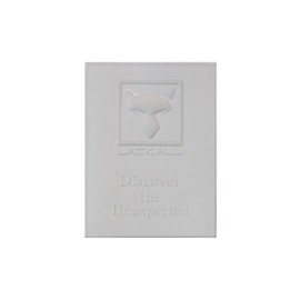 JACKALL JK Logo Peel Sticker, White, 2.2 x 2.9 inches (55 x 74 mm)