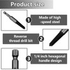 10pcs Screw Remover and Extractor Bit Set,Screw Extractor Set,1/4"" Hex