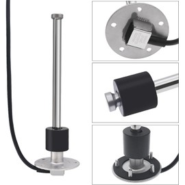 Geloo 0-190ohm 8" Marine Fuel Sending Unit Fuel Gas Sender Boat Fuel Level Gauge Sensor Fuel Gas Tank Sending Unit Water Tank Sensor (200mm) for Fuel Gauge & Water Lever Gauge Fuel Lever Sending Unit