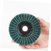 TEHAUX 5pcs Angle Sanding Wheel Cleaning Impeller Clip Green Scouring
