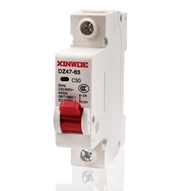 VOZINMOST AC Miniature Circuit Breaker 50A 230V/400V 1 Pole DIN Rail Mount Circuit Breaker DZ47-63 Circuit Breaker for Home Circuits