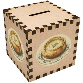 'Sourdough Bread Bowl Filled with Creamy Soup' Money Box/Piggy Bank (MB00113378)