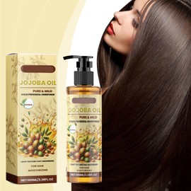 Generic Jojoba Oil for Hair Growth, Organic Jojoba Oil Cold Pressed Unrefined (2pcs)