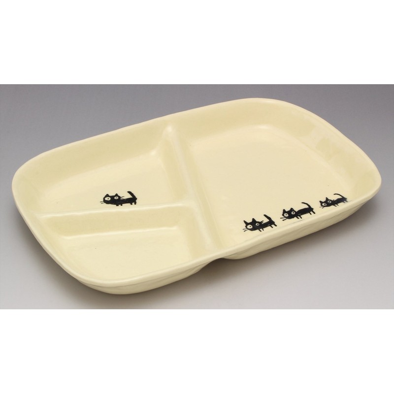 窯元 sousen Lunch Plates Purple 22 cm Seto Ware Black