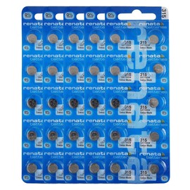 Renata 315 SR716SW Batteries - 1.55V Silver Oxide 315 Watch Battery (50 Count)