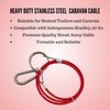Double Dragon Heavy Duty Trailer Caravan Breakaway Break Away Cable,
