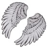 Tiardey Large Angel Wings Sequin Patches Iron on Sew on