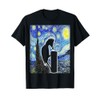 Woodpecker Starry Night Woodpecker Lover Birdwatching T-Shirt