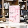 Pink Bow Bible Hard Shell Journal Notebook, Bible Notebooks for