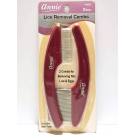 Annie - Stainless Steel Teeth Lice Removal Combs 2 pc (VTG)
