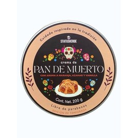 Crema Hidratante con Aroma a Pan de Muerto, Vainilla, Naranja y Azahar, Todo Tipo de Piel, 200 G