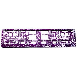 TAPORT® 1x PURPLE FLOWERS 3D Car Registration License Number Plate Surround Holder Frame