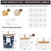 Clear Laundry Pods Container & Dryer Sheet Holder Set -