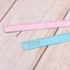 sourcing map Straight Ruler 15cm Metric Aluminum Alloy Ruler Wave