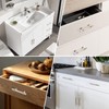 Rergy 10 Pack Cabinet Pulls Brushed Nickel 4inch(102mm) Cabinet Handles