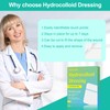 Hydrocolloid Bandage 10 Pack, 4''x4'' Thin Sterile Hydrocolloid Wound Dressing