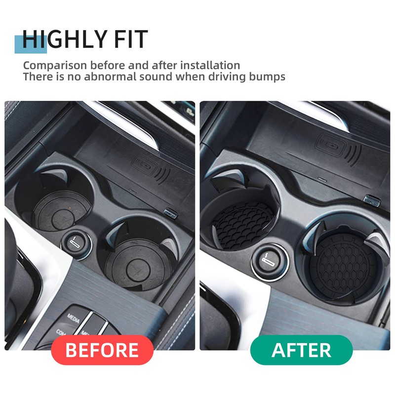 Amooca Automotive Cup Holders Universal Car Cup Coaster Waterproof Non-Slip