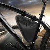 Black Tear Resistance Nylon Triangular Bicycle Kettle Front Beam Bag