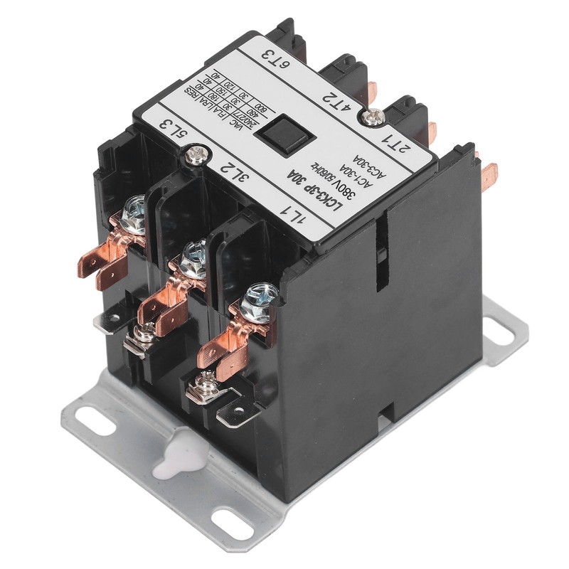 LCK3 3P 30A AC Contactor Heat Resistant PP Shell Silver