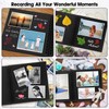 AIOR Scrapbook 8x8 Inch Scrapbook Album 40 Pages Hardcover Black