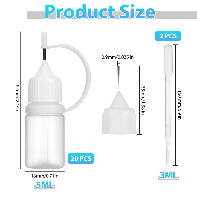 Kigift Pack of 20 needle bottles (5 ml)