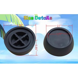 4Pack Rubber Foot Pads For All Washer and Dryer Anti Slip Mat with Rubber Technology,Fits Anti-vibration/Stops Moving/Walking - Prevents Noise, Vibration Transfer/Shock Absorber Rubber Pads