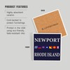 Newport, Rhode Island, Nautical Flags (Absorbent Ceramic Coaster, Single, Cork