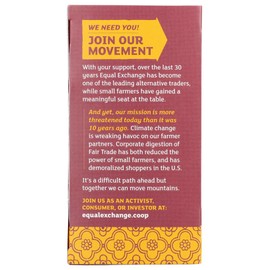 Equal Exchange Organic Rooibos, Herbal Tea, Caffeine Free, 20 Tea Bags, 1.41 oz (40 g)