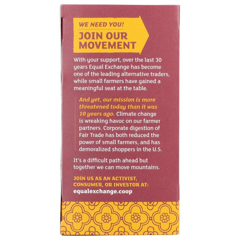 Equal Exchange Organic Rooibos, Herbal Tea, Caffeine Free, 20 Tea