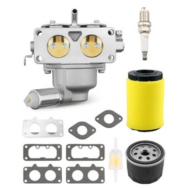 YTH22V46 Carburetor Tune-Up Kits Fit for 46" Husqvarna 960430257 960450045 Tractor Manual Choke