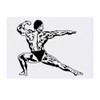 'Body Builder ' Temporary Tattoo - Water Resistant, Skin-Safe, Non-Toxic