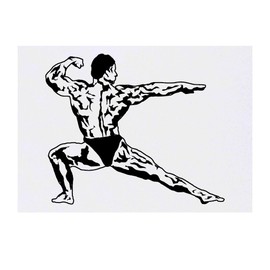 'Body Builder ' Temporary Tattoo - Water Resistant, Skin-Safe, Non-Toxic Transfer (TO00069525)