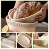 KUWUNG Banneton Proofing Basket, Oval Bread Proofing Basket with Cloth