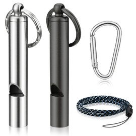 Emergency Whistle, 2 Pieces, Disaster Prevention, Whistle, Big Sound, Loud Volume, Lightweight, Crime Prevention Goods, For Earthquakes, Disasters, Evacuations, Outdoors, Climbing, Hiking, Camping,