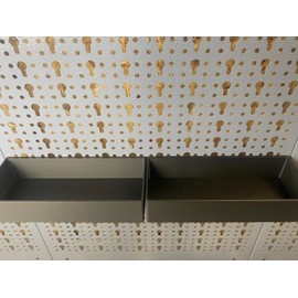 Small Parts Storage Box for Küpper Perforated Wall - Box 150 mm, 250 mm and 400 mm System Holder Locwhand Accessories (400 mm (2 x 200))