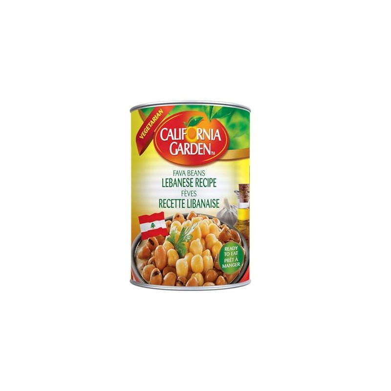 California Garden Fava Beans Lebanese Recipe 450g (4 cans)