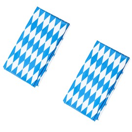 JNAWA Oktoberfest Tablecloth Bavarian Flag Check Table Cloth Blue and White Checkered Tablecloth Rectangular Dining Table Cover (2)