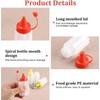 8 Botellas Vacías de Condimentos para Exprimir, Mini Botellas para