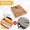 Bellsal Bamboo Silverware Drawer Organizer, Kitchen Utensil Drawer Organizers, 12"x15.7"