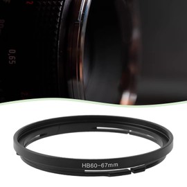 OTOTEC 1 x B60-67 mm filter adapter ring made of aluminium, compatible with Hasselblad B60 bay mount on 67 mm thread for CPL UV ND, black