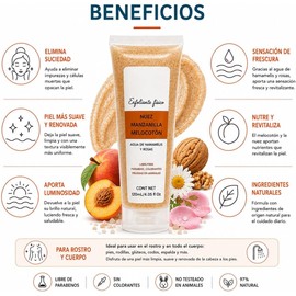 GEL EXFOLIANTE CORPO-FACIAL NUEZ, MANZANILLA Y MELOCOTÓN 120ML/4.05 fl oz.