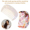 2PCS Mini Hair Comb Wide Tooth, Acetate Hair Detangling Comb